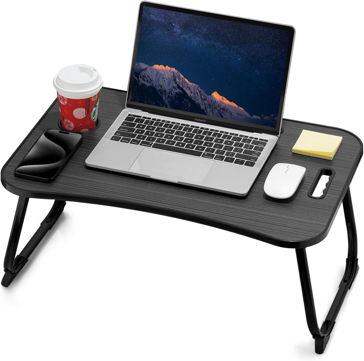 ZEAPTAC Laptop Bed Desk, Foldable Lap Desk, Portable Lap Table, Laptop Stand ...