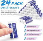 Tamaki 24 Pack Pencil Erasers, Large White Erasers - Image 3
