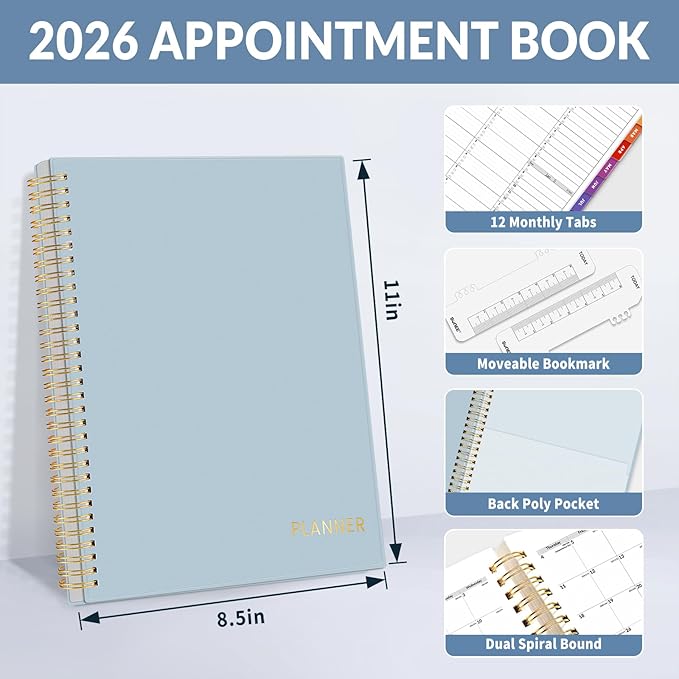 SUNEE 2026 Appointment Book, Quarter-Hourly, Weekly & Monthly - Image 4