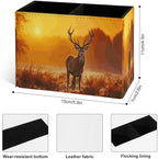 Famame Fall Deer Sunset Pencil Holder - Image 4
