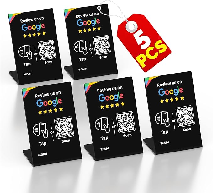 REVLIXI Google Review Stand- Boost Reviews w/Reusable Google Review Tap Card by REVLIXI