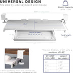 VIVO Large Keyboard Tray Under Desk Pull Out Platform - Image 5