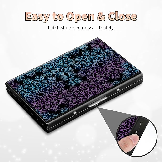 BWEGRHE Slim Credit Card Holder, Aluminum Minimalist Hard Case Pocket-Sized - Image 6