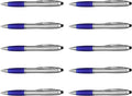 DISCOUNT PROMOS Stylus Ballpoint Pens Set of 10, Bulk Pack by DISCOUNTPROMOS