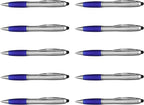 DISCOUNT PROMOS Stylus Ballpoint Pens Set of 10, Bulk Pack by DISCOUNTPROMOS