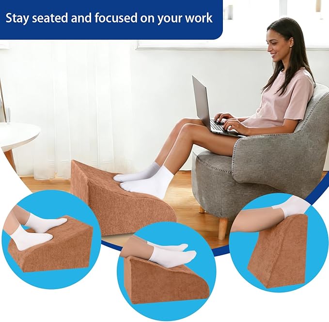 Opuvidity Foot Rest for Under Desk at Work, Ergonomic Under Desk Footrest - Image 3