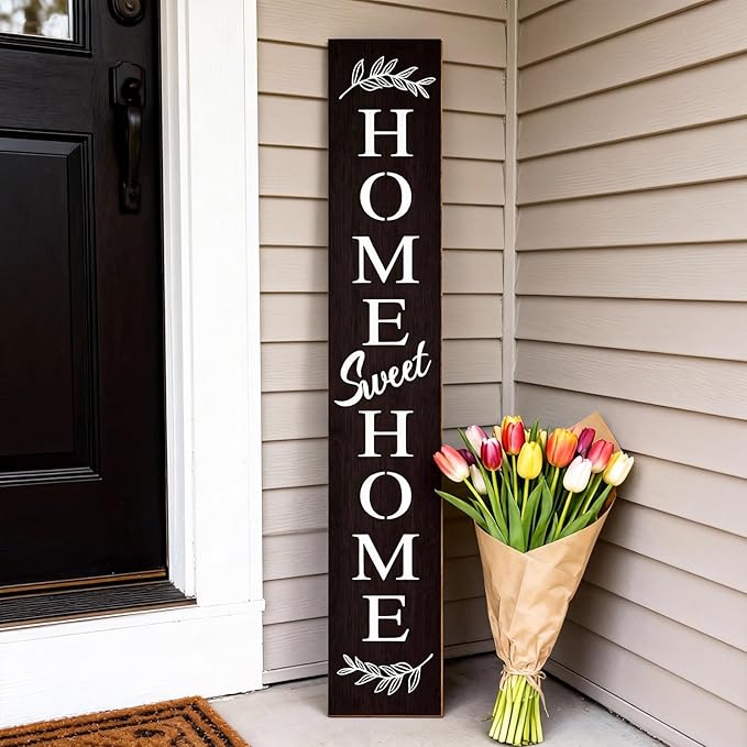 Farmhouse Wooden Welcome Sign Stand - Image 4