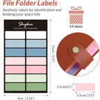 SKYDUE File Folder with Labels, Accordion File Organizer with 8 Pockets - Image 6