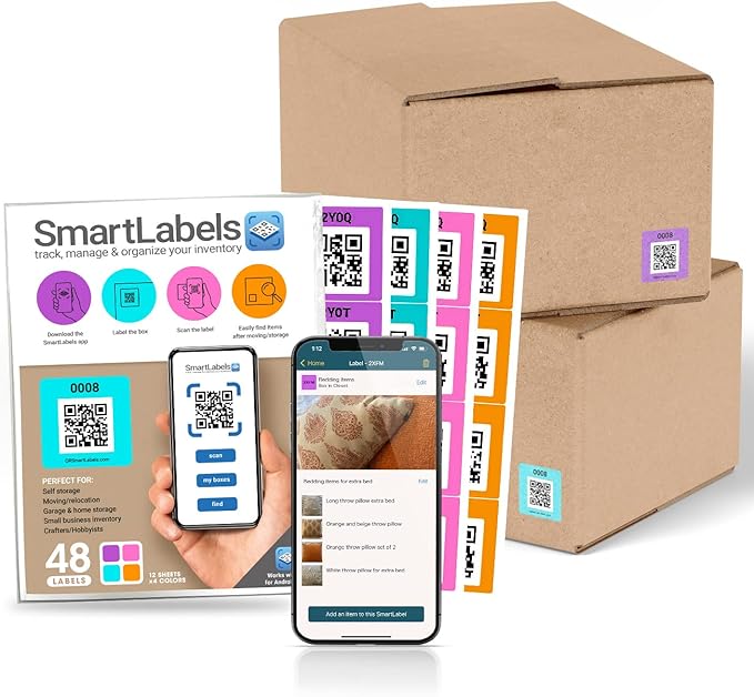 Smart Labels QR Code Stickers Pack of 48 Made in USA - Image 8