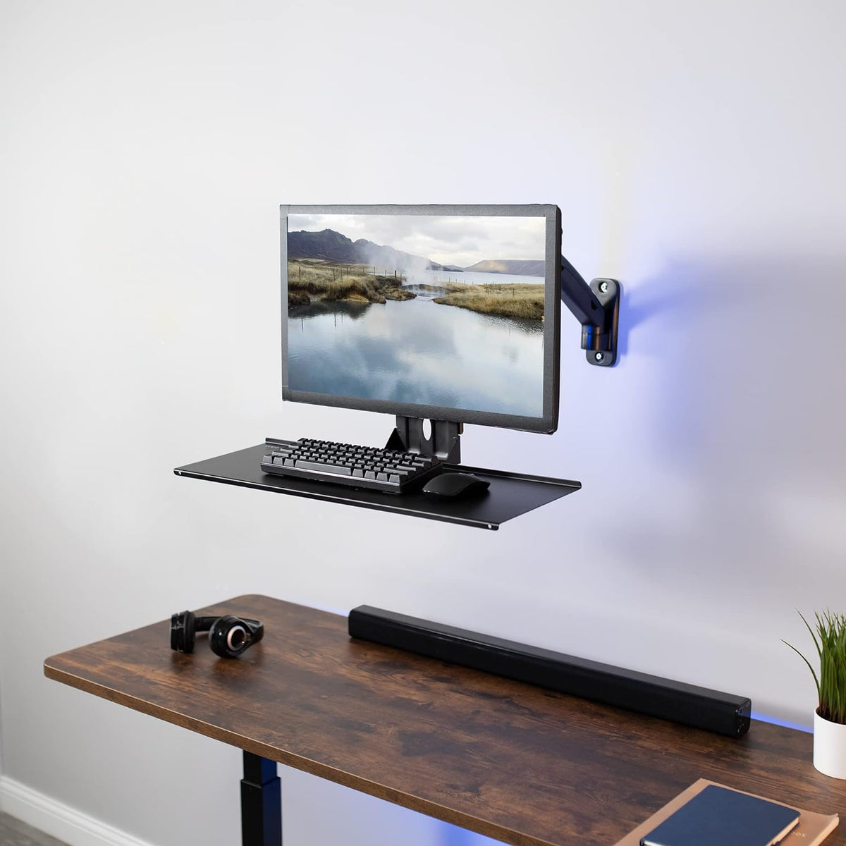 VIVO VESA Mounted 26 x 8 in Keyboard Tray & Mouse Platform