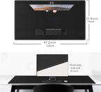 CENNBIE Leather Desk Pad Large, 47.2" x 27.5" Desk Mat Blotter Protector - Image 2