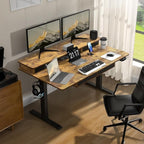ExaDesk Electric Standing Desk, 63 * 30 Inches Adjustable Height - Image 2