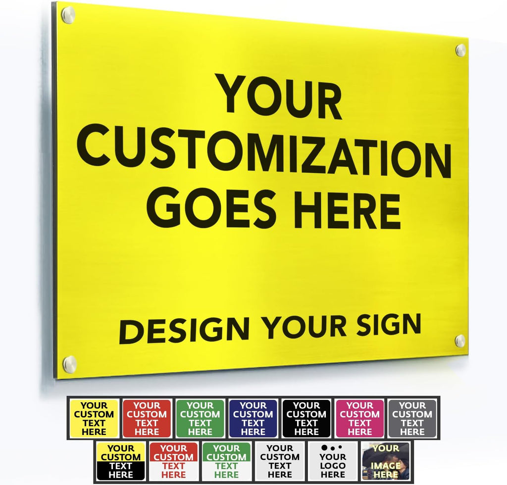 Custom Metal Signs, Personalized Aluminum, Waterproof Business Signs