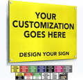 Custom Metal Signs, Personalized Aluminum, Waterproof Business Signs