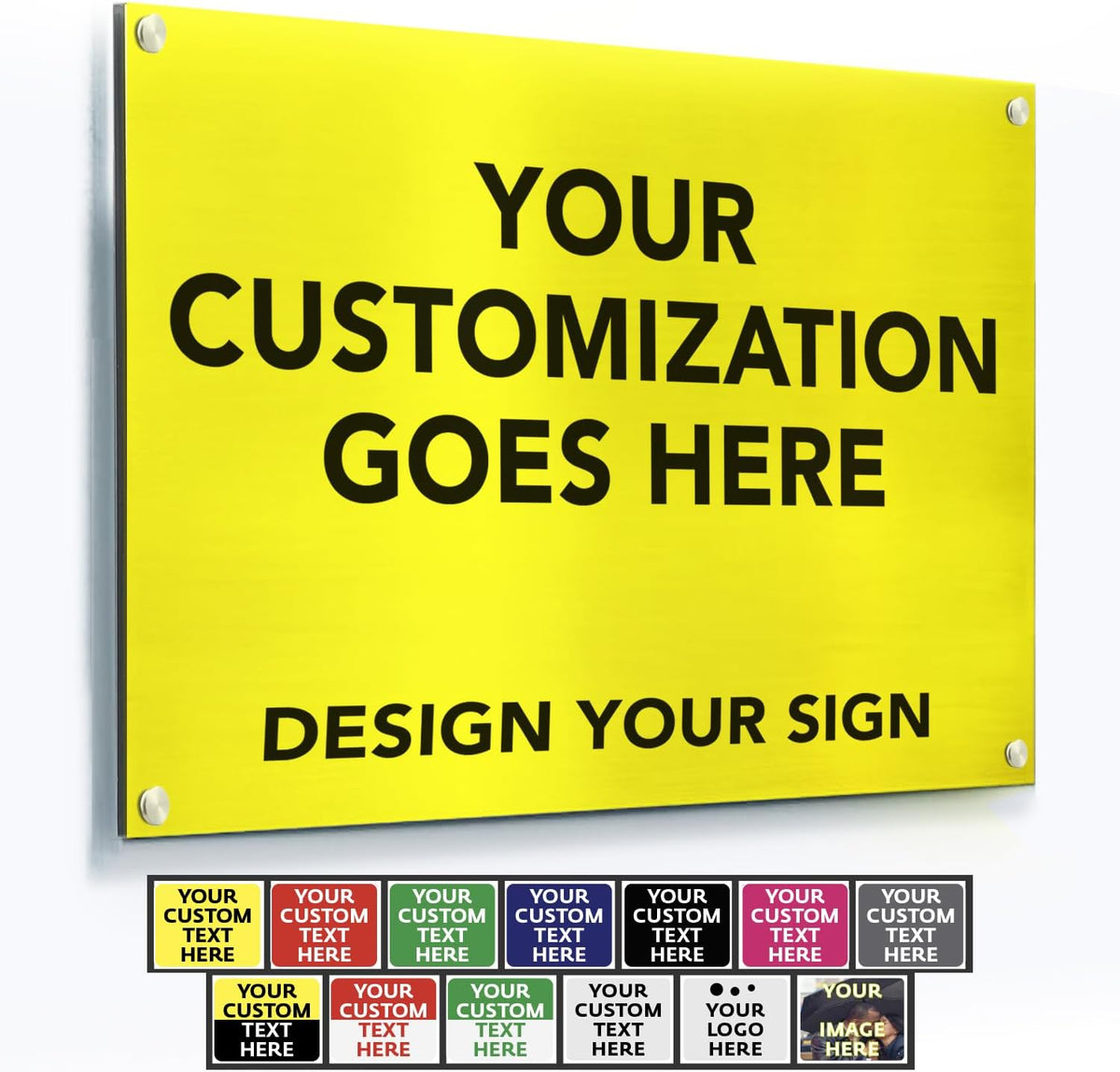 Custom Metal Signs, Personalized Aluminum, Waterproof Business Signs