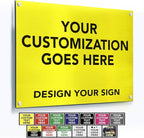 Custom Metal Signs, Personalized Aluminum, Customized Safety, Business Signs by SpeedyOrders