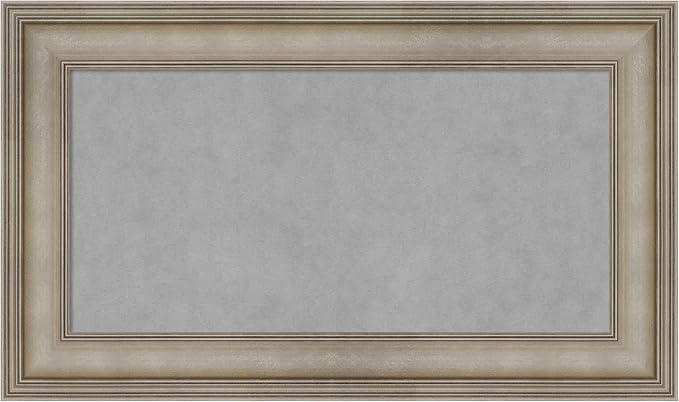 Amanti Art Silver Framed Magnetic Board 17x29 Small Vision Board by AmantiArt