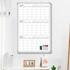 Lincia 36" x 24" Magnetic Vertical 3 Month Dry Erase Calendar - Image 3