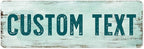 Custom Sign, Custom Street Sign, 11 Font Colors, 13 Font Styles, 4 Hole Options by MySignCenter