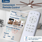 amico 72 inch ceiling fans with lights and shown in use