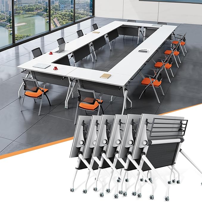 Conference Table, 55.1''Folding Conference Room Table by Unknown