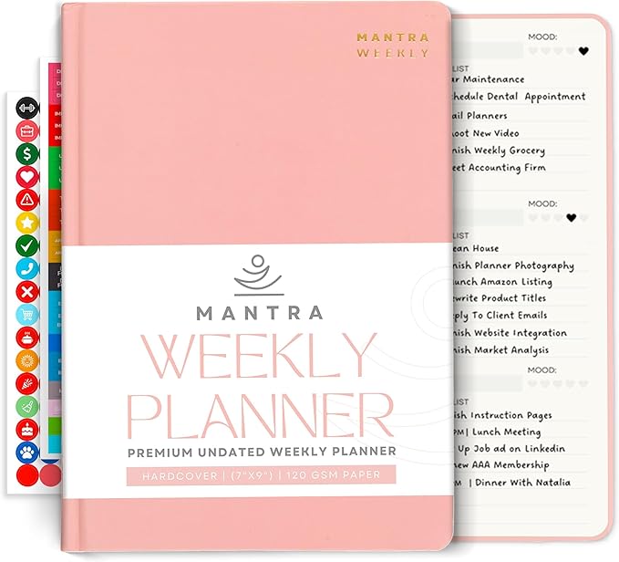 Mantra Planner 2026 Planner, Daily Journal & Gratitude Journal All-In-One by MantraPlanner