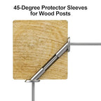 BLIKA 40 Pack 45 Degree 1/8" Angle Beveled Protector Sleeves, 45 Degree Wood - Image 2