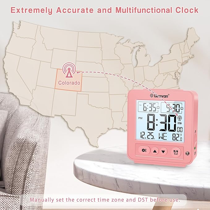 Geevon Small Digital Atomic Alarm Clock - Image 2