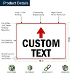 Custom Arrow, Custom Directional Sign, Up Arrow, 10x14 Inches, Rust Free .040 - Image 6