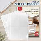 H4D 24 Pack Labels for Storage Bins, Tote Label Pockets for Organizing Storage - Image 2