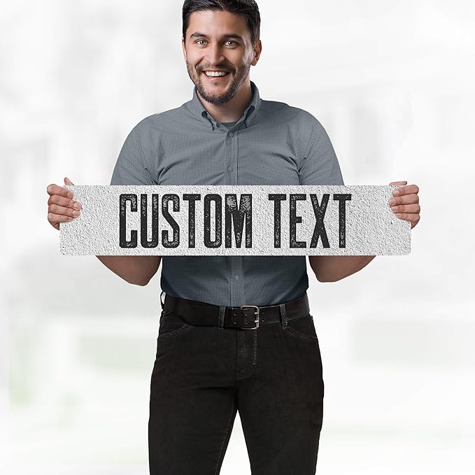 Custom Sign, Custom Street Sign, 11 Font Colors, 13 Font Styles, 4 Hole Options - Image 2