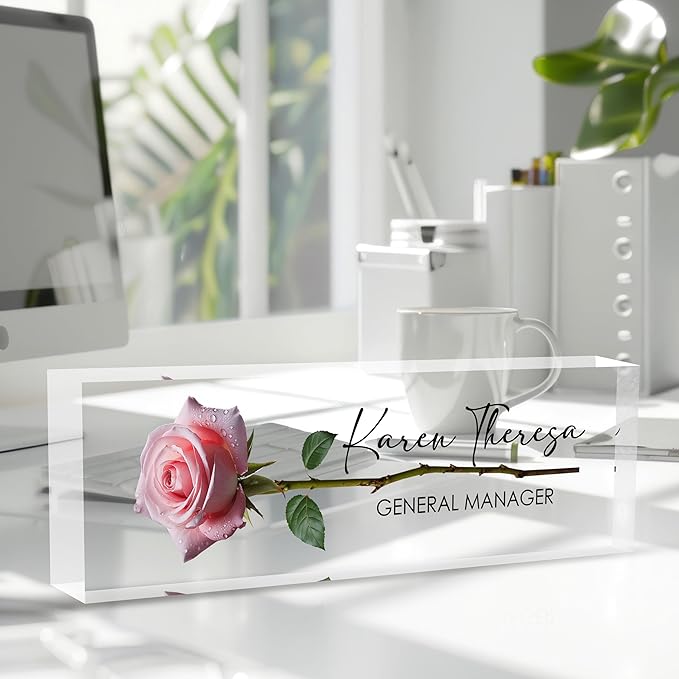 Custom Office Name Plate, Personalized Gifts - Image 2