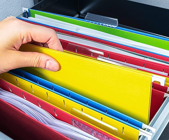 HERKKA Extra Capacity Hanging File Folders, 60 Pack Reinforced Letter Size - Image 7