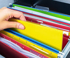 HERKKA Extra Capacity Hanging File Folders, 60 Pack Reinforced Letter Size - Image 7