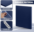 Teling 12 Pack Punchless Clamp Binder Folder 8.5 x 11 Inch Ringless Binder Holds - Image 3