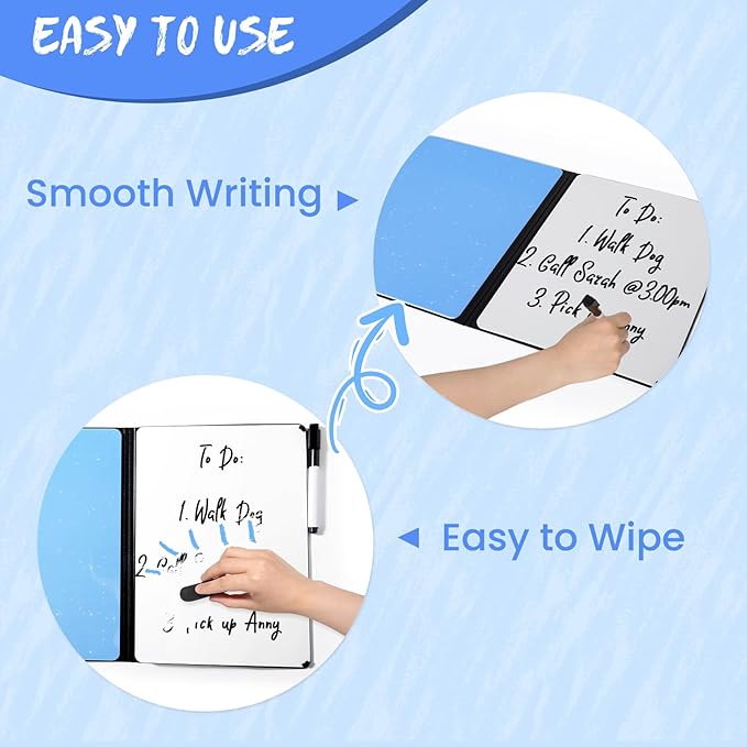 AGM Double Sided Mini Whiteboard, A4 Portable Dry Erase Board - Image 3