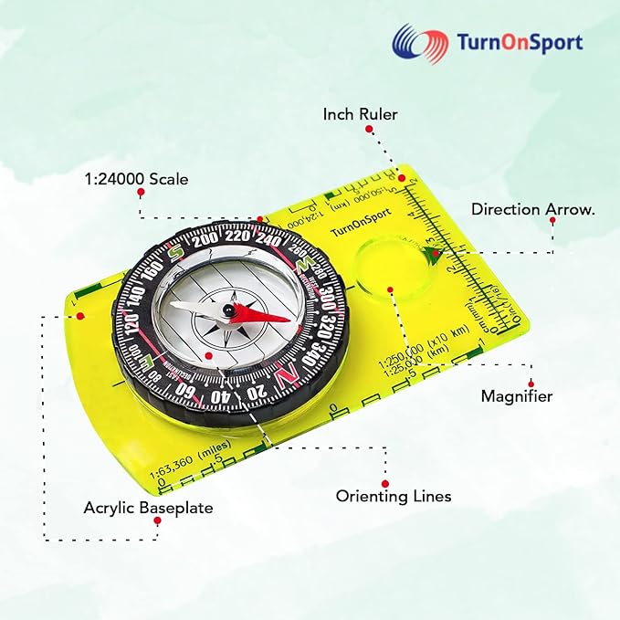 TurnOnSport Orienteering Compass - Image 3