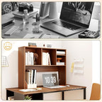 Tangkula Desktop Bookshelf, Countertop Storage Hutch - Image 9