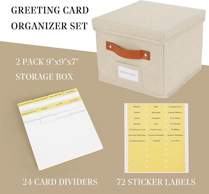 TARSUKA Greeting Card Organizer - Image 3