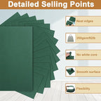 Silunkia 120 Sheets Dark Green Cardstock 8.5 x 11 Craft Paper, 250gsm/92lb - Image 3