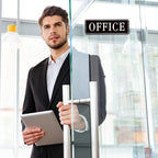 The Office Door Sign for Home and Business，Self-Adhesive Waterproof and - Image 6