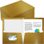 Yeaqee 100 Pack 2 Pockets Glossy Laminated Paper Folder First Day of School by Yeaqee