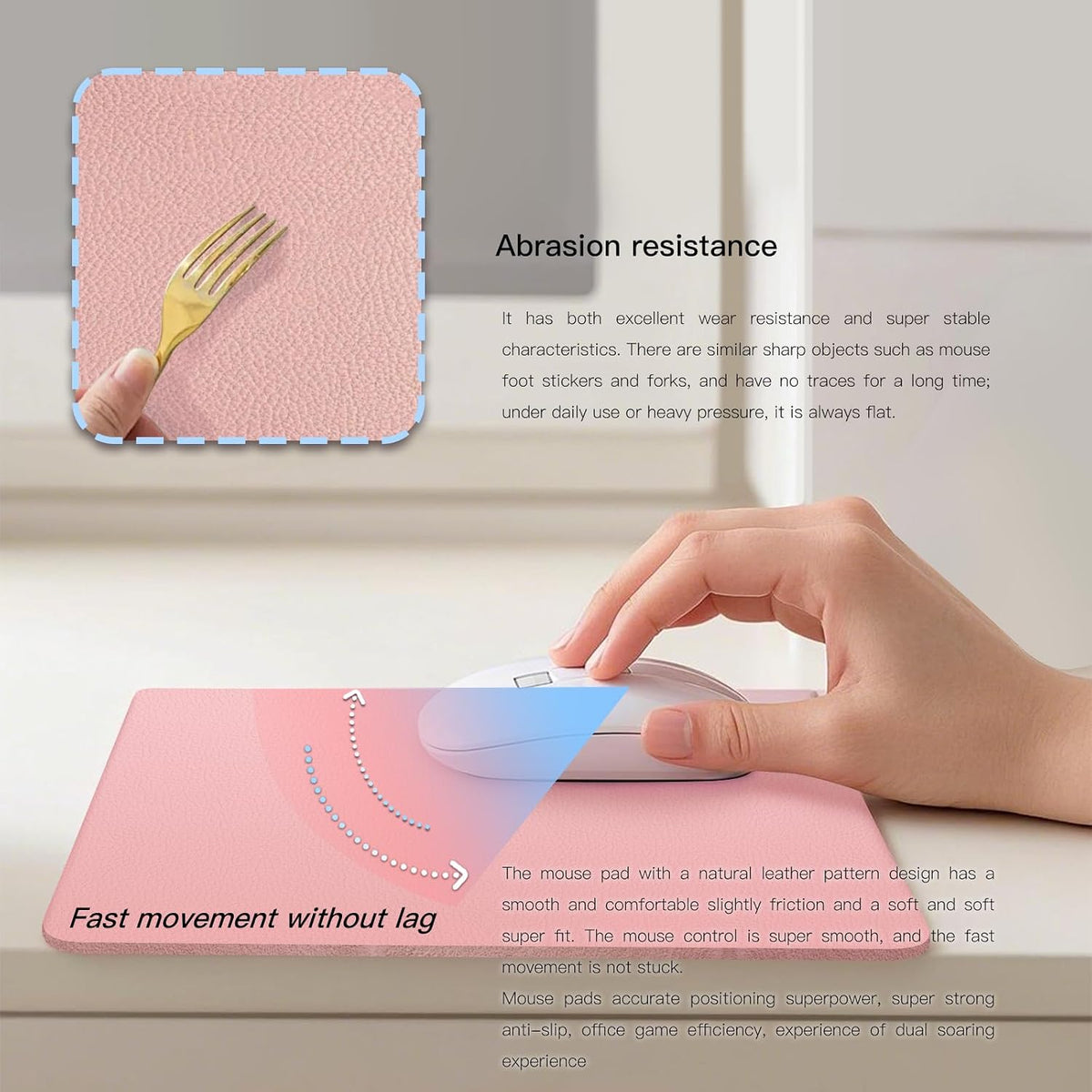 Pink Adjustable Laptop Stand with Phone Holder, Foldable Riser