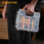 POWERTEC Small Parts Organizer & Tool Box – 10 Compartments, Stackable Storage - Image 6