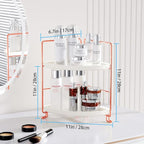 FSyueyun 2-Tier Corner Bathroom Counter Organizer, Tool-Less Installation - Image 2