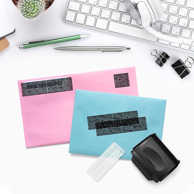 Identity Theft Protection Roller Stamp, 1 Refill Ink - Image 3