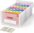 ABC life 26 Pockets Accordion File Organizer, Expanding File Folder, Portable by ABClife