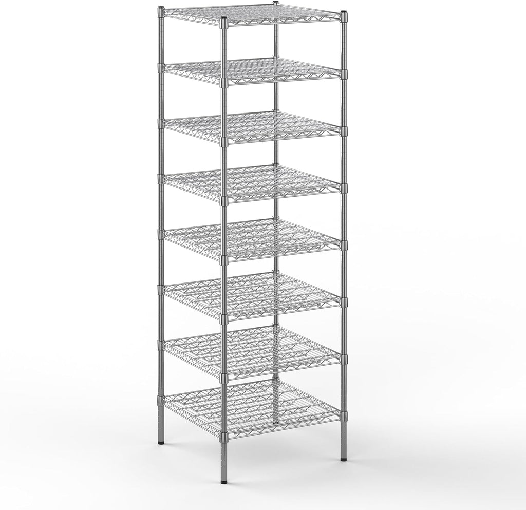 Regal Altair 24" Deep x 24" Wide x 74" Height Wire Shelving Kit | 8-Tier | NSF