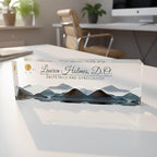 Personalized Acrylic Desk Plaque, Customizable Acrylic Name Plate Block by Artblox
