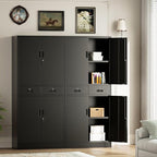 TaskStorz Metal Storage Cabinet, Lockable File Steel Cabinet - Image 2